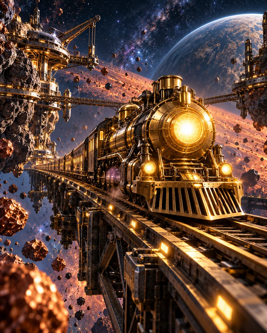 Gold Engine original cosmic game artwork