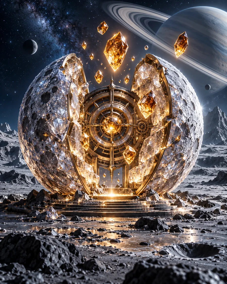 Lunar Vault original cosmic game artwork